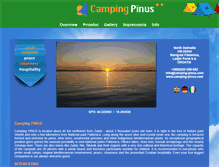 Tablet Screenshot of camping-pinus.com